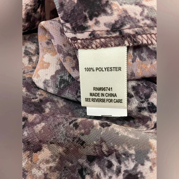 BELLE DU JOUR Multicolor Cold Shoulder Tied Top Women Size S‎ - Picture 7 of 7